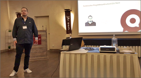 Sven Steuer during his presentation at the SEROM